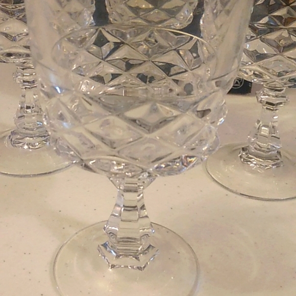 Diamond By J G Durand set of 4--10.5 Oz. Goblets Imported from France - Picture 3 of 6